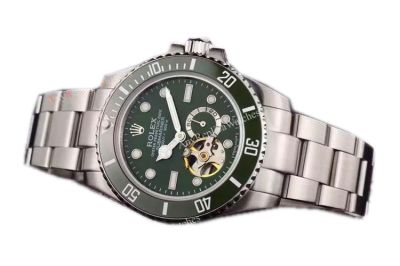 Replica Swiss Rolex Submariner Tourbillon Green Face Watch - 2016 New
